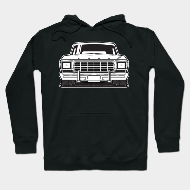 1979 Ford Truck / Bronco dentside Grille Plain Hoodie by RBDesigns